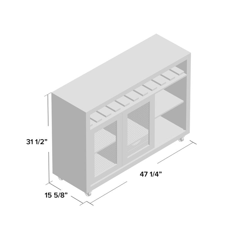 Kisner 47.25" Wide 1 Drawer Server