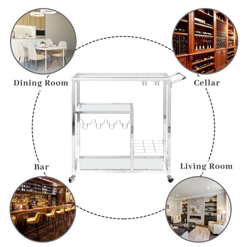 Masazumi Rolling Wine Bar Cart