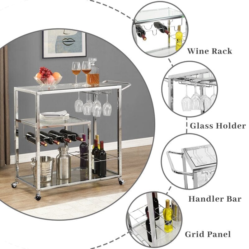 Masazumi Rolling Wine Bar Cart