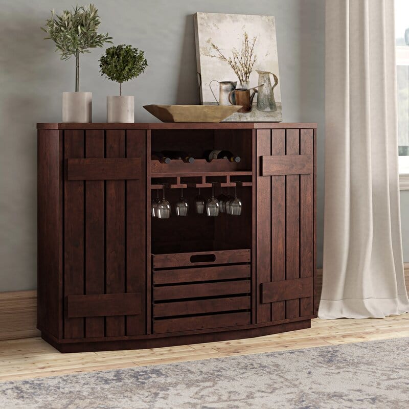 Slatted Bar Cabinet