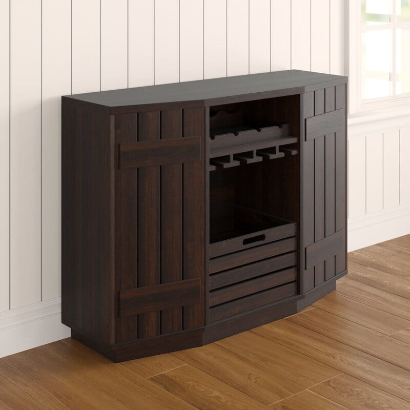 Slatted Bar Cabinet
