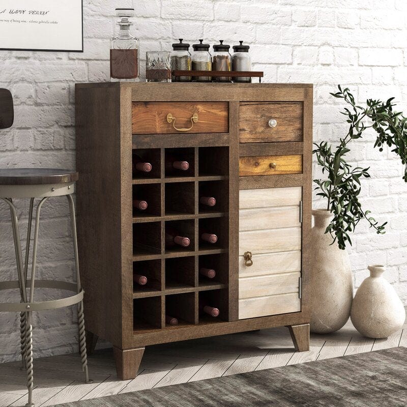 Tolliver Bar with Wine Storage