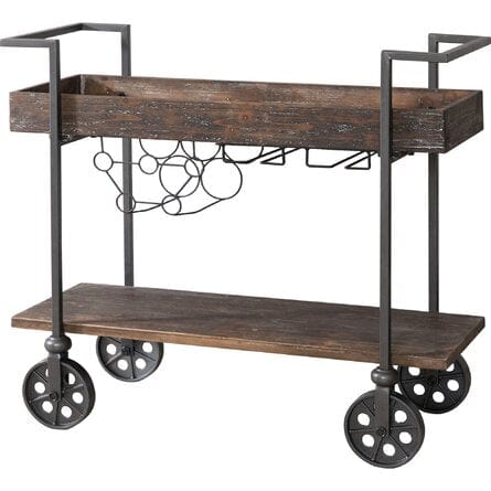 Behm Factory Row Bar Cart