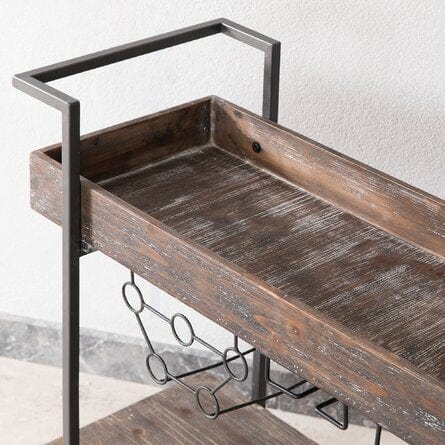 Behm Factory Row Bar Cart